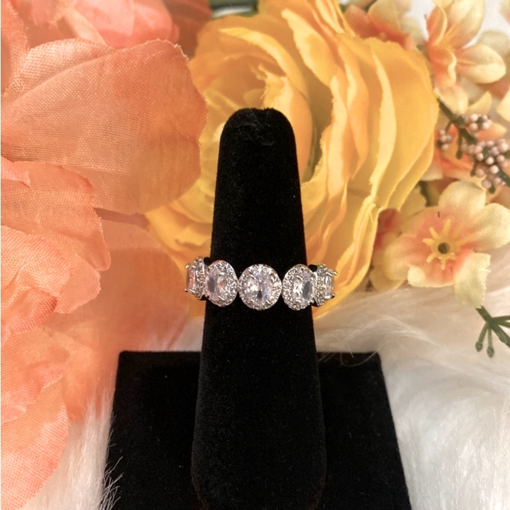 Anniversary Band Ring Channel Halo and Diamond Setting NEW! - Picture 2 of 6